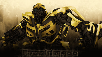Yellow Chevrolet Camaro, Bumblebee (Transformers) HD wallpaper