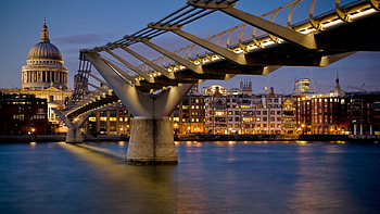Landscape, Cities, Rivers, Bridges, Architecture HD wallpaper