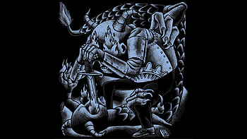 Battles Below, fantasy, skull, horror, evil, dark, demon, skulls, artistic HD wallpaper