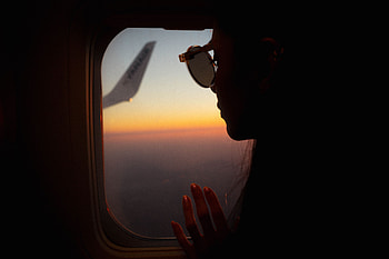 Dark, Silhouette, Flight, Window, Porthole HD wallpaper