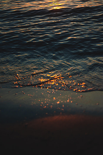 Nature, Sea, Waves, Beach, Glare HD phone wallpaper