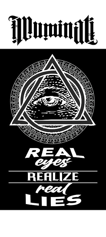 Illuminati (B&W), all, eye, seeing, white, black, lies, real, eyes, realize HD phone wallpaper