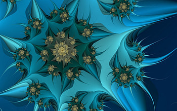 Abstract, Background, Flower, Fractal HD wallpaper