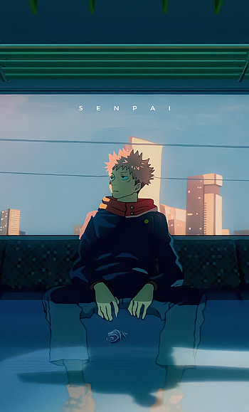 Itadori yuji, aesthetic, alone, sadboy, depressed, gojosatoru, jujutsukaisen, anime HD phone wallpaper