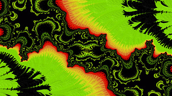 Trippy Psychedelic Fractal, trippy, psychedelic, trance, green, black, Abstract, fractal, abstract green, abstract black HD wallpaper