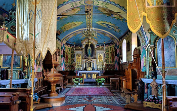 Church in Poland, church, interior, Poland, altar HD wallpaper
