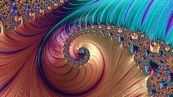 Fractal Art for your - Metal Multicolor Corals, CGI, pattern, psychedelic, trippy, Abstract, fractal HD wallpaper