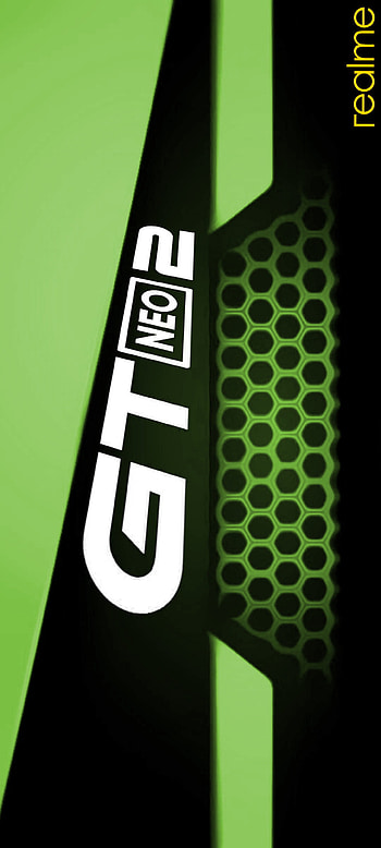GT2 NEO GREEN, realmegt, pantallas, logo, fondos, gt HD phone wallpaper