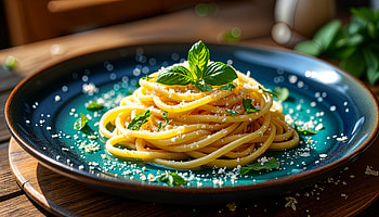 Delicious Pasta Delight - Ultra, pasta, food, spaghetti, basil HD wallpaper
