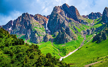 Kyrgyzstan, R, summer, mountains, beautiful nature, Asia HD wallpaper