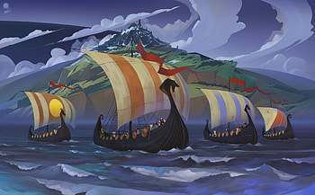 The Banner Saga, vikings, video game, warrior HD wallpaper
