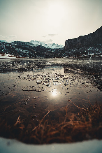 Landscape, Nature, Mountains, Ice, Lake, Valley HD phone wallpaper