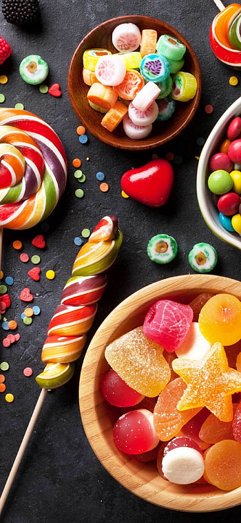 Candy-themed , Sweet and vibrant, Sun-inspired delight, Sugary goodness HD phone wallpaper