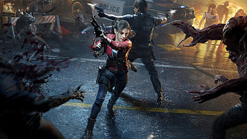 Leon S Kennedy, Resident Evil 2 (2019), Claire Redfield, Resident Evil, Video Game, Zombie HD wallpaper