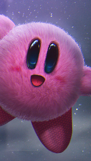 Kirby and the Forgotten Land, Super Smash Bros, Intense battles, Gaming HD phone wallpaper