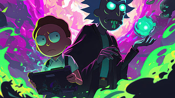 Dimensional Drifts Rick And Morty Adventures, rick, rick-and-morty, cartoons, tv-shows, animated-tv-series, artwork, deviantart, ai HD wallpaper
