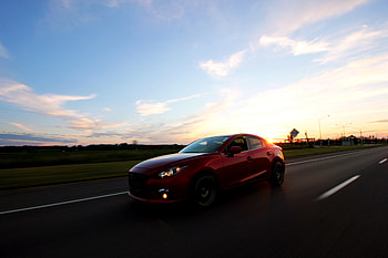 Sunset, Cars, Car, Movement, Traffic HD wallpaper