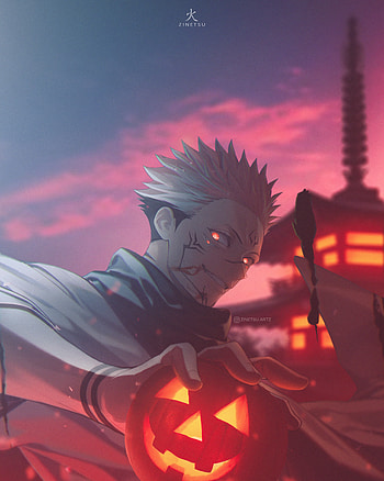 Halloween Sukuna, Gojo , Jujutsu kaisen , Anime, Sukuna , Nobara, Zinetsu artz, Gojo HD phone wallpaper