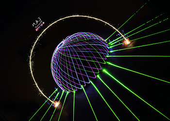 Light painting Domes M.A.J, dome, awesome, lighting, nikon d90, drawing with light, painting, fantasy, light, domes, light painting HD wallpaper