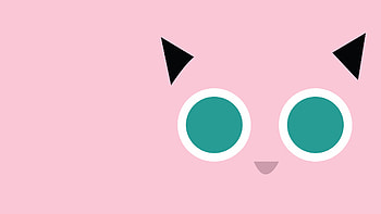 Jigglipuff, pink, black, pokemon HD wallpaper