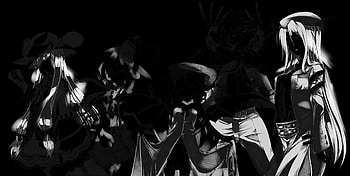 New Assassin, i, short, dress, game, hat, hong meiling, izayoi sakuya, la, anime, monochrome, remilia scarlet, cool, touhou, girls, hair, project, flandre scarlet, long HD wallpaper