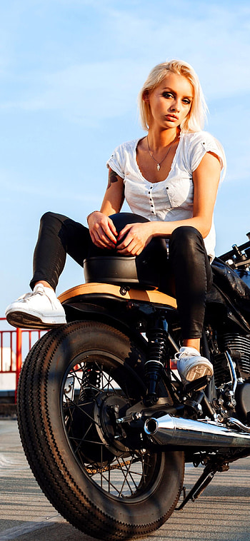 Rear Wheel, Girls and Motorcycles HD phone wallpaper