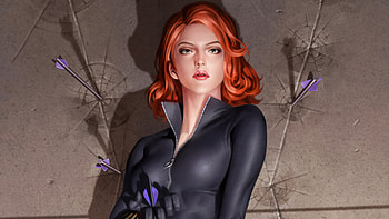 Black Widow Closeup Art, black-widow, superheroes, artwork HD wallpaper