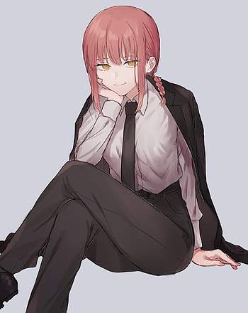 Makima, fanart, manga, chainsaw_man HD phone wallpaper