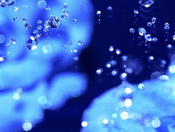Blue Crystals, blue, glass, crystals HD wallpaper
