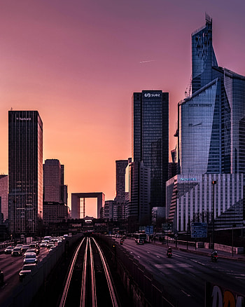 Cities, City, Building, Dahl, Distance, Railway HD phone wallpaper