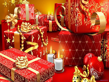 Christmas gifts decorations, decorations, holidays, gifts, christmas HD wallpaper