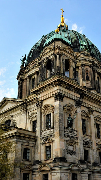 Berlin Cathedral, Old architecture, Statue art, Historical charm HD phone wallpaper