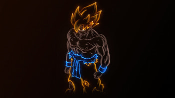 Super Saiyan Goku, goku, dragon-ball, anime, artwork, digital-art, artist, dark, deviantart HD wallpaper