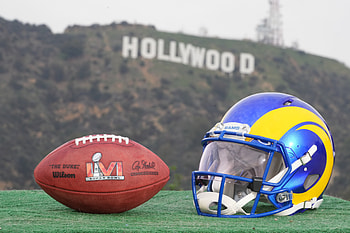 Helmet and Ball, Super Bowl LVI HD wallpaper