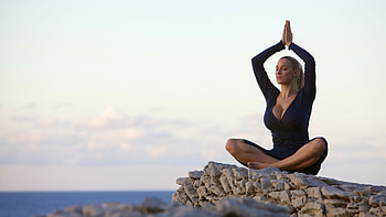Yoga , backgrounds, Mobile , Serene settings HD wallpaper