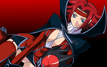 The True face of Zero, sexy, kallen, kozuki, stadfeld, hot, cute, red hair, karen, code geass, red, zero HD wallpaper