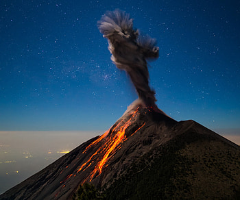 Volcano, nature, graphy, mountain HD wallpaper