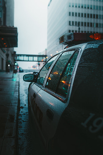 Rain, Cars, City, Fog, Car, Street, Police HD phone wallpaper