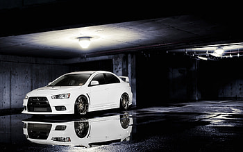 Lancer Evo, Sports car beauty HD wallpaper