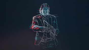 The Legendary Hitman Returns, john-wick, movies, artwork, art, digital-art, keanu-reeves HD wallpaper