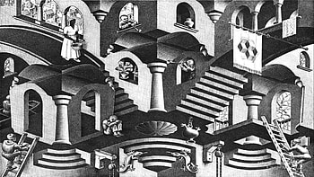 Escher paintings, Art masterpieces, Captivating visuals, Unique style HD wallpaper