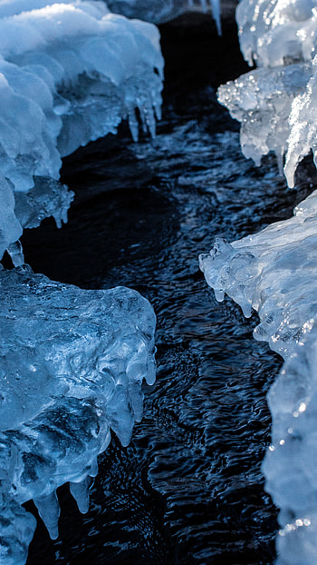 Nature, Water, Ice, Flow, Ice Floes HD phone wallpaper