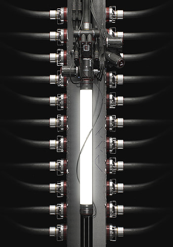 Miscellanea, Miscellaneous, Lamp, Glow, Mechanism, Wire, Wires, Hoses HD phone wallpaper