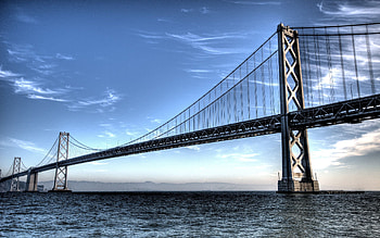 Cities, Nature, Sky, Waves, Bridge, San Francisco HD wallpaper