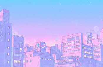 Pastel City, Pastel Scenery HD wallpaper