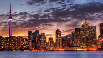 Toronto Skyline, Travels, Sunset HD wallpaper