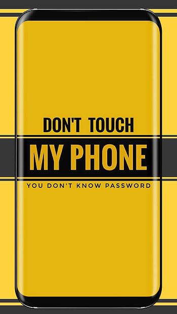 Don't Touch My , Yellow, attitude HD phone wallpaper