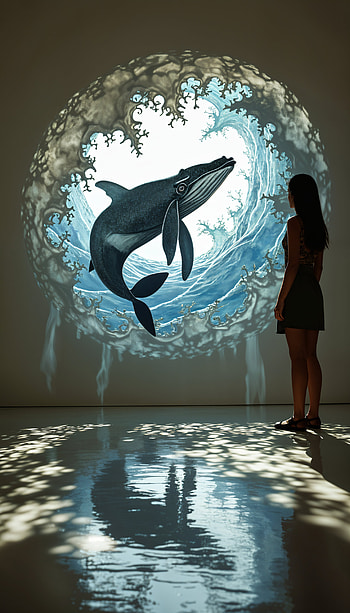 Whale Wonders: A Serene , whale, ocean, woman HD phone wallpaper