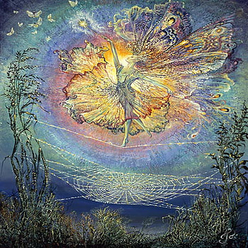 Silken spells, spells, josephine wall, fantasy, art HD wallpaper