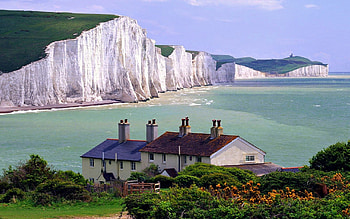 White Cliffs of Dover, , Wide view, backgrounds HD wallpaper